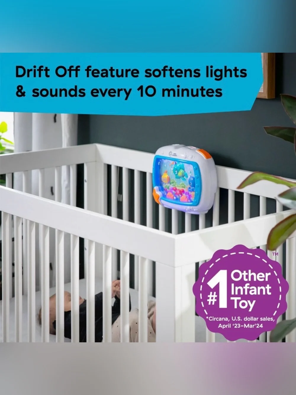 Baby Einstein musical crib toy